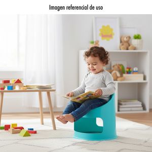Silla huevito infantil en color turquesa. - PLAPASA
