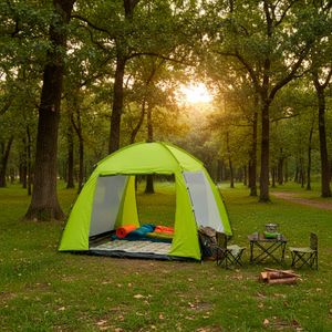 Carpa para 6 personas GIGANTE con estructura fácil de armar. - K HOME