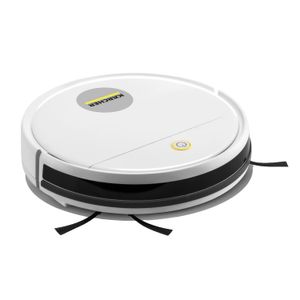 Aspiradora Robot RCV1, circular, blanco, limpieza 3 en 1, sube gradas de hasta 10mm. - KARCHER