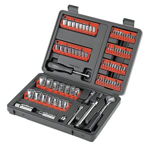 Juego de 81 herramientas 1/4" y 3/8" para mecánico - PRETUL