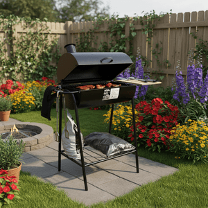 Parrilla P/Carbon Cilindro Acero Inox 48 - ARTE VALLE