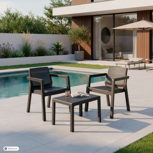 Jgo 2 Sillas Mas Mesa Pequenia - KETER