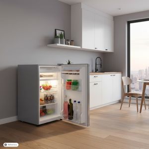 Minibar / nevera CR152 TITANIUM de 85.1 x 60 x 48.5 cm de 107 lts. - CHALLENGER