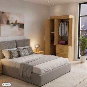 Armario Neo, 3 puertas, 3 cajones - MUEBLE FACIL