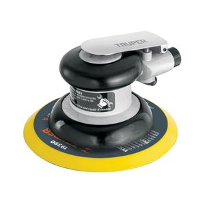 Lijadora orbital neumática INDUTRIAL de 6" de 10000 RPM con entrada de aire 1/4" NPT. - TRUPER