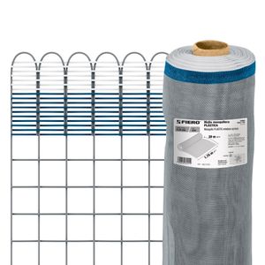 Malla mosquitera plástica gris en rollo de 1.7 m de alto x 30 m de largo. - FIERO