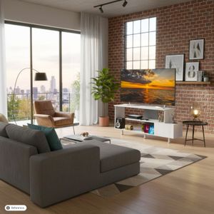 Mesa de TV Doha para TVs de hasta 65" - MUEBLE FACIL