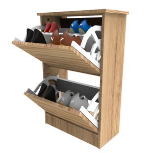 Organizador de zapatos Venus Amaranto de 2 niveles. - MUEBLE FACIL