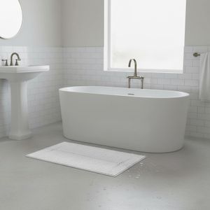 Alfombra de baño de 50 x 80 con diseños surtidos, hecho de algodón y poliéster. - SOHO CARPETS