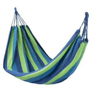 Hamaca pequeña de tela a rayas, de 78 x 203 cm. - KOLE IMPORTS