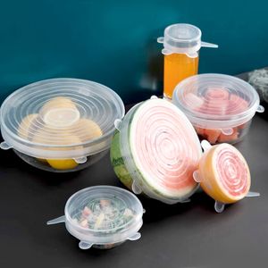 Set de 5 tapas FLEXIBLES, hechas de silicona de diferentes tamaños. - EXCELLENT HOUSEWARE