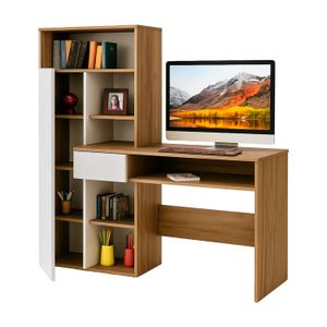 Escritorio Huron C/Biblioteca 140X130X45 - MUEBLE FACIL