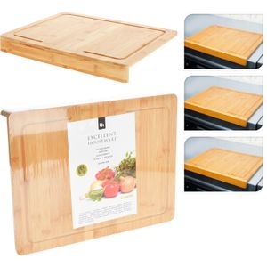 Tabla para picar hecha de bambú, color natural de 45 x 34 x 5 cm. - EXCELLENT HOUSEWARE