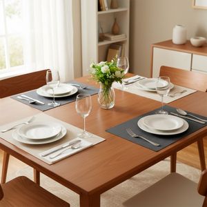 Individual de poliuretano y fieltro, en varios colores aleatorios de 43 x 30 x 0,3 cm. - ORGILL