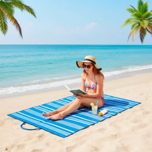 Esterilla de playa de 180 x 120 cm hecha de polipropileno, disponible en colores surtidos. - PRO BEACH