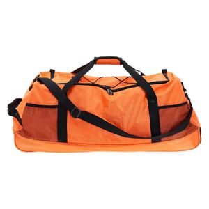 Bolsa de viaje naranja con ruedas y 110 lt de capacidad. - PRO WORLD