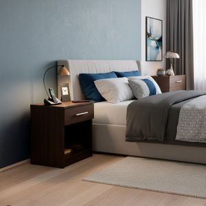 Mesa D/Noche Economic 1 Cajon 56X43X34 - MUEBLE FACIL