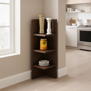 Repisa Esquinero Atenas 70X20X20 Wengue - MUEBLE FACIL