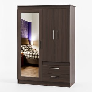 Closet Meridan Wengue 181X121X42 - MUEBLE FACIL