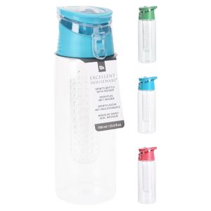 Botella deportiva con infusor, 700 ml, verde, de plástico. - EXCELLENT HOUSEWARE