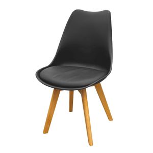 Silla acolchada sin apoyabrazos con asiento y respaldo de una sola pieza. - K HOME