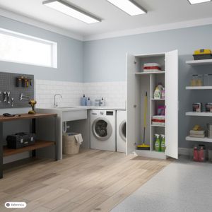 Armario P/ Limpieza Blanco 171X60X31 - MUEBLE FACIL