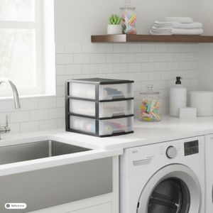 Cajonerita mini plástica de 3 niveles que permite almacenar todo tipo de artículos en sus cajones - PLAPASA