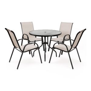 Set P/Patio 5Pzs Drm Mesa/4Sillas - DRM