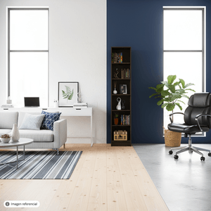 Biblioteca Andy 6 Niv Wengue 200X40X26 - MUEBLE FACIL