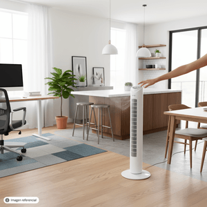 Ventilador oscilante tipo torre, Acabado blanco. 45 W - BLITZ