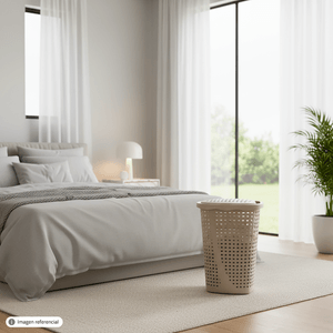Cesto de Ropa Ratan ovalado beige. - CASA PICA