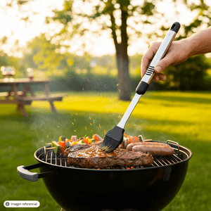 Brocha De Silicona Para Parrilla Bbq C/Mang - OMAHA GRILLS