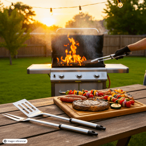 Juego de utensilios para parrilla - OMAHA GRILLS