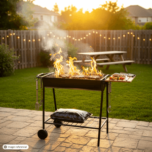 Parrilla P/Carbon Cilindro Acero Inox 60 - ARTE VALLE