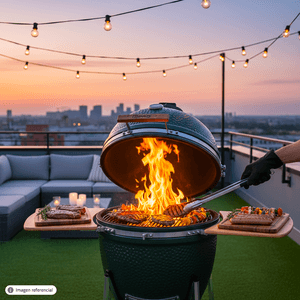 Parrilla KAMADO PREMIUM de 23.5" con interior cerámico. - K PRO