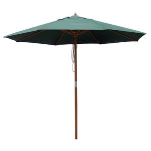 Parasol D/Madera C/Tela Color Verde - TRITON