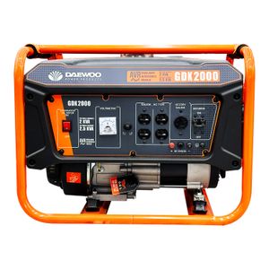 Generador a gasolina con 110 - 220 V, velocidad 3600 rpm, 1800 - 2000 W de potencia. - DAEWOO