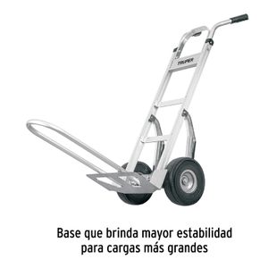 Coche multiusos de aluminio de 250 kg, con soporte para subir cargas pesadas. - TRUPER