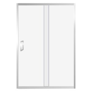 Puerta corrediza de 140 x 190 cm hecha de vidrio de 8mm de espesor para baño. - WRT