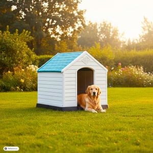 Casa para perro plástica GRANDE. - K HOME