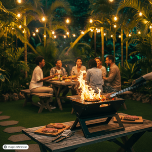 Parrilla BBQ plegable de acero inoxidable tipo SLIM. - BBQ