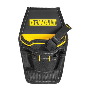 Cinturón porta herramientas para TALADRO de impacto, color negro con amarillo de poliéster. - DEWALT