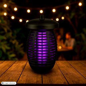 Lámpara Antimosquitos negra, con 5W de potencia y 1500 V, hecho de ABS, luz UV. - K PRO