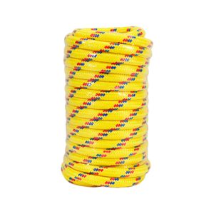Cuerda trenzada amarilla de 12,7 mm x 15 m, en rollo, hecho de polipropileno. - ROPSTAR