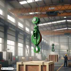 Gancho simple de 4" para polea, con 2 ton de capacidad de carga. - K PRO