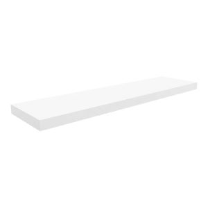 Repisa flotante color blanco de 60 cm x 23,5 x 3,7 cm, no incluye tornillería. - NICEWOOD