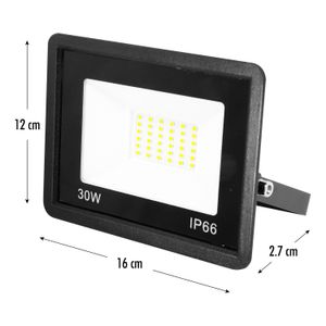 Reflector LED de 30 W y 2700 lm con una luz de día de 6500 K. - BLITZ