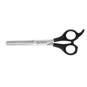 Tijera degrafilado de 6-1/2" para estilista, fabricado con hojas de acero inoxidable. - PRETUL