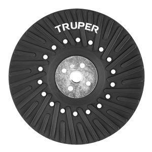 Respaldo para disco de lija de 7" con eje 5/8" - 11 - UNC (STANDARD); fabricado en polietileno. - TRUPER