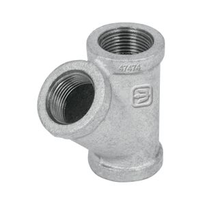 Conexión Yee sencilla de 1" (25 mm) de diámetro, fabricada en acero galvanizado. - FOSET